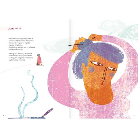 Libros Amanuta Poesía Gabriela Mistral, poemas ilustrados 9789568209728
