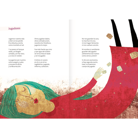 Libros Amanuta Poesía Gabriela Mistral, poemas ilustrados 9789568209728