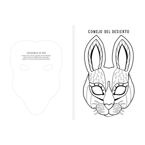 Libros Amanuta Bitácora Máscaras. Pinta y recorta 9789563641349