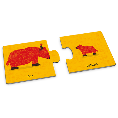 Memo puzzle animal